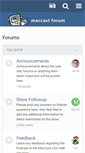 Mobile Screenshot of forum.maccast.com